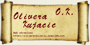 Olivera Kujačić vizit kartica